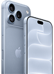 iPhone ghiacciaio (azzurro) mostrato da dietro, con Ceramic Shield e sistema a tripla fotocamera